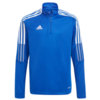 Bluza dla dzieci adidas Tiro 21 Training Top Youth niebieska GM7322