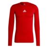 Koszulka męska adidas Compression Long Sleeve Tee czerwona  GU7336