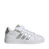 Buty dla dzieci adidas Grand Court 3.0 biało-srebrne JP9368