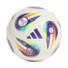 Piłka nożna adidas Women's Euro25 Mini biało-fioletowa JH1271