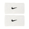 Frotki na rękę Nike Swoosh Wristbands 2 szt. białe N1012406101OS