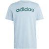 Koszulka męska adidas Essentials Single Jersey Linear Embroidered Logo Tee niebieska IJ8651