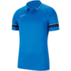 Koszulka męska Nike DF Academy 21 Polo SS niebieska CW6104 463