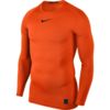 Koszulka męska Nike Pro Top Compression Crew LS pomarańczowa 838077 819