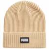 Czapka Puma Ribbed Classic Cuff Beanie beżowa 024038 07