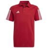 Koszulka dla dzieci adidas Tiro 23 Competition Cotton Polo czerwona HI4715
