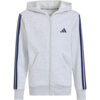 Bluza dla dzieci adidas Essentials Full-Zip Hoodie jasnoszara KQ9050