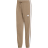 Spodnie damskie adidas Essentials 3-Stripes French Terry Cuffed beżowe KF8338