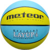 Piłka koszykowa Meteor Layup 4 żółto-turkusowa 07046