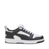 Buty dla dzieci Puma Rebound V6 Lo Mid biało-czarne 393833 01