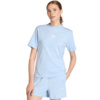 Koszulka damska adidas Essentials 3-Stripes Cotton błękitna KB7119
