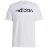 Koszulka męska adidas Essentials Single Jersey Linear Embroidered Logo Tee biała IC9276