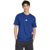 Koszulka męska adidas Essentials Small Logo Single Jersey niebieska JF1093