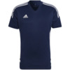 Koszulka męska adidas Condivo 22 Jersey V-neck granatowo-biała HA6291