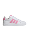 Buty dla dzieci adidas Grand Court 3.0 biało-różowe HP3528
