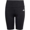 Spodenki dla dzieci adidas Train Essentials Aeroready 3-Stripes Training Biker Tights czarne HR7841