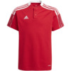 Koszulka dla dzieci adidas Tiro 21 Polo czerwona GM7346