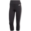 Legginsy damskie adidas 3/4 Train Essentials 3-Stripes High-Waisted 3/4 czarne HT5437 