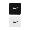 Frotki na rękę Nike Swoosh Wristbands 2 szt. biało-czarne N1012405036OS
