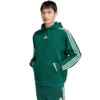 Bluza męska adidas Essentials 3-Stripes Fleece Hoodie zielona KZ1413