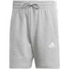Spodenki męskie adidas Essentials French Terry 3-Stripes szare IC9437