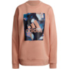 Bluza damska adidas Youforyou Sweatshirt morelowa HA2431