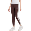Legginsy damskie adidas Essentials 3-Stripes Cotton brązowe JY3177
