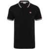 Koszulka męska polo Fila Lubbeek czarna FAM0898 80010