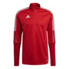 Bluza męska adidas Tiro 21 Training Top czerwona GH7303