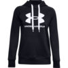 Bluza damska Under Armour Rival Fleece Logo Hoodie głęboka czerń 1356318 001