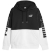 Bluza damska Puma Power Colorblock Hoodie FL czarno-biała 676023 01