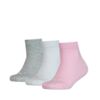Skarpety Puma Kids Quarter 3P różowe, białe, szare 907375 18