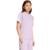 Koszulka damska adidas Essentials 3-Stripes Cotton jasnofioletowa JV7362