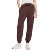 Spodnie damskie adidas Essentials Linear French Terry Cuffed brązowe JY4898