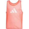 Znacznik dla dzieci adidas Training BIB 24 junior koralowy JF3249