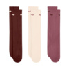 Skarpety Nike Everyday Cushioned Crew 3 pary brązowe, beżowe, różowe SX7664 915