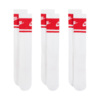Skarpety Nike Everyday Elevated Crew 3 pary biało-czerwone IM7949 900