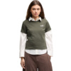 Koszulka damska Puma ESS Small No.1 Logo Tee(s) khaki 682373 69