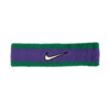 Opaska na głowę Nike Swoosh fioletowo-zielona N1012407306