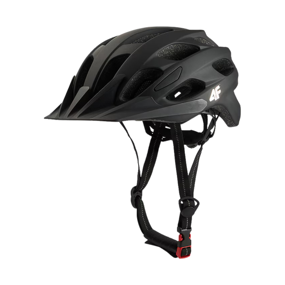 Kask rowerowy 4F U135 roz.L 59-61 cm głęboka czerń 4FWSS26AHELU135 20S