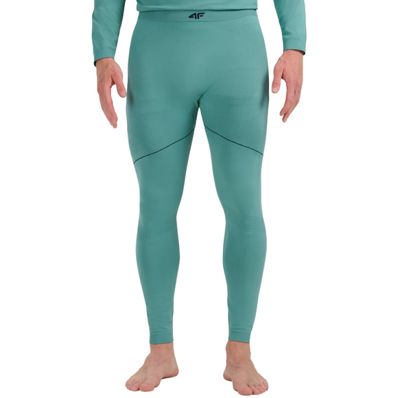 Spodnie termoaktywne męskie 4F M234 morska zieleń 4FWAW25USEAM234 46S