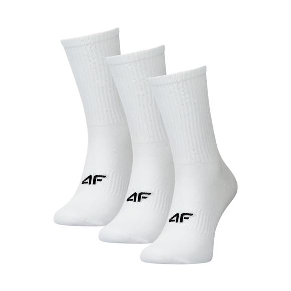 Skarpety męskie 4F M478 3 pak białe 4FWMM00USOCM478 10S