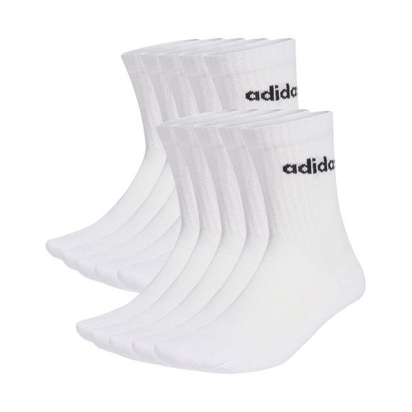 Skarpety adidas Cushioned Linear Crew 10 par białe KF9091
