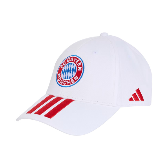 Czapka z daszkiem dla dzieci adidas FC Bayern Monachium biała KT3396
