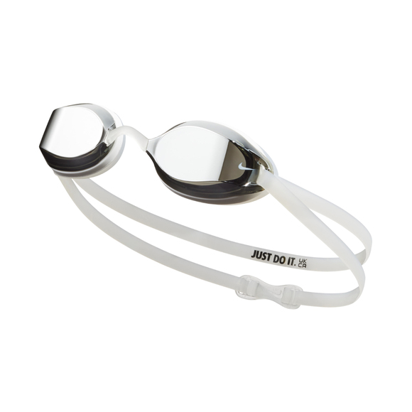 Okulary pływackie Nike Legacy Comfort srebrne NESSF132-040 OS