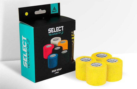 SELECT Taśma do Getr/Nagolenników 4/pack Yellow 5 cm x 4,5 m