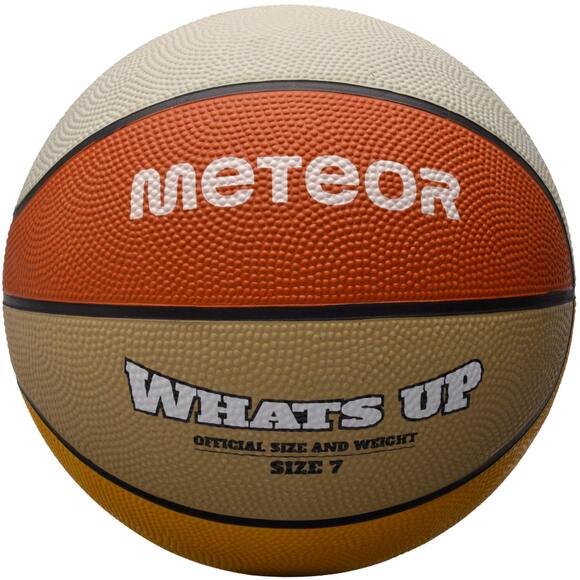 Piłka koszykowa Meteor What's Up pomarańczowo-beżowa 16801