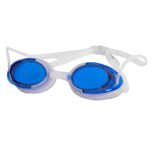 Okulary pływackie Aqua-speed Malibu biało niebieskie 61 008  