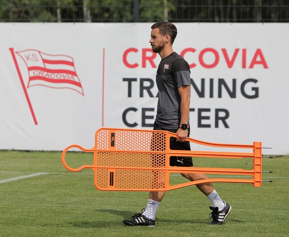 Mur piłkarski PRO 180 cm Niebieski