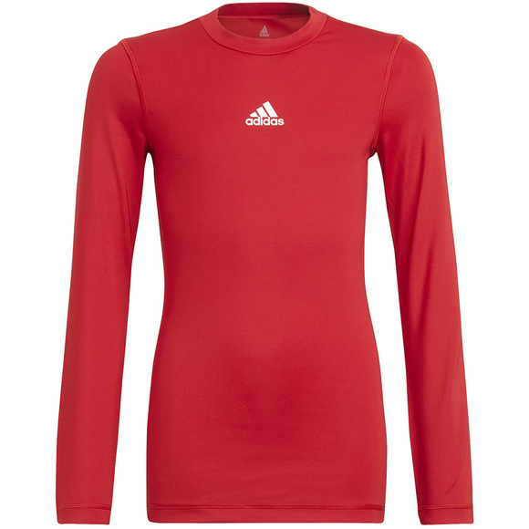 Koszulka dla dzieci adidas Youth Techfit Long Sleeve czerwona H23154